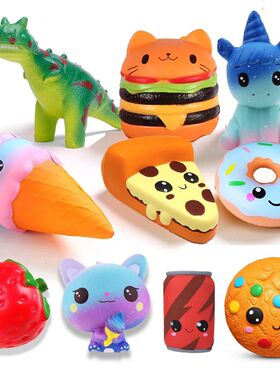 Squishy Cartoon Chocolate Biscuit Series PU Squishies Slow R