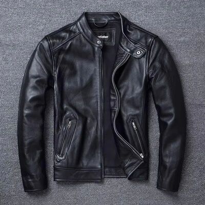 YR!Wholesales.Plus size.Men Classic casual leather jacket.su