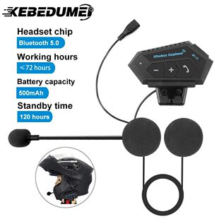 Motorcycle Helmet Headset Headphone Wireless Bluetooth 4.2 H