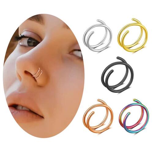 1Pcs/ Man Women Septum Piercing Nose Ring Lip Ring Earrings