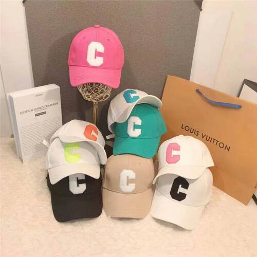 Baseball Cap Hip Hop Set Solid C Letter Adjustable Hat For M