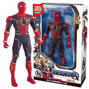 17Cm Marvel Spiderman Hulk Ironman Anime Action Figure Toy C