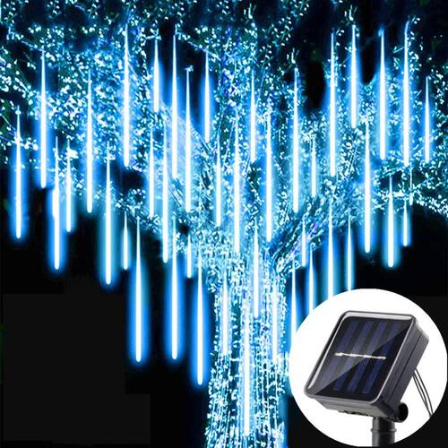 Solar LED Meteor Shower Light Holiday String Light Waterproo