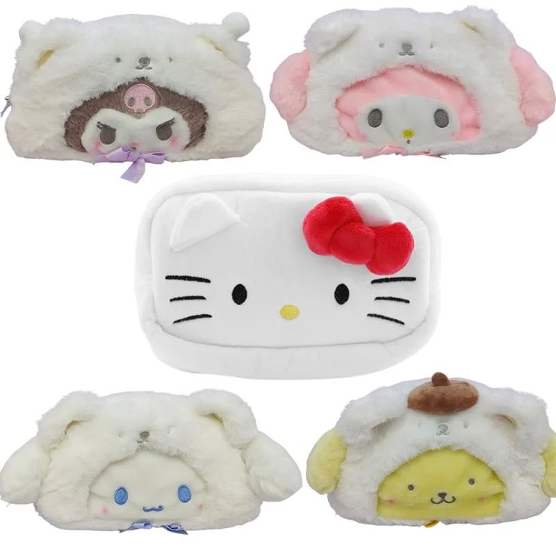 Kawaii Kirby Plush Pencil Case Kuromi Cinnamorol Melody Larg