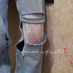 Gothic Fishnet Stockings Black Tights Women Sexy Nylon Sheer