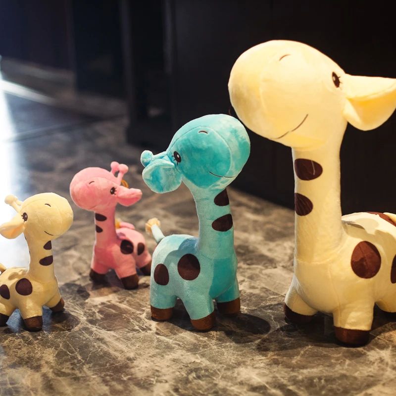 18cm/25cm Cute Giraffe Plush Toy Pendant Soft Deer Stuffed C