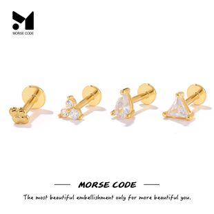 MC Flat Helix Piercing Earrings Single 925 Sterling Silver E