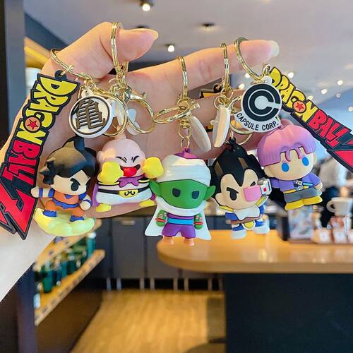 Dragon Ball Keychain PVC Cartoon Anime Figure Trunks Son Gok