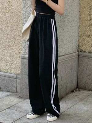 HOUZHOU Black Sweatpants Women Autumn Korean Style Fashion 2