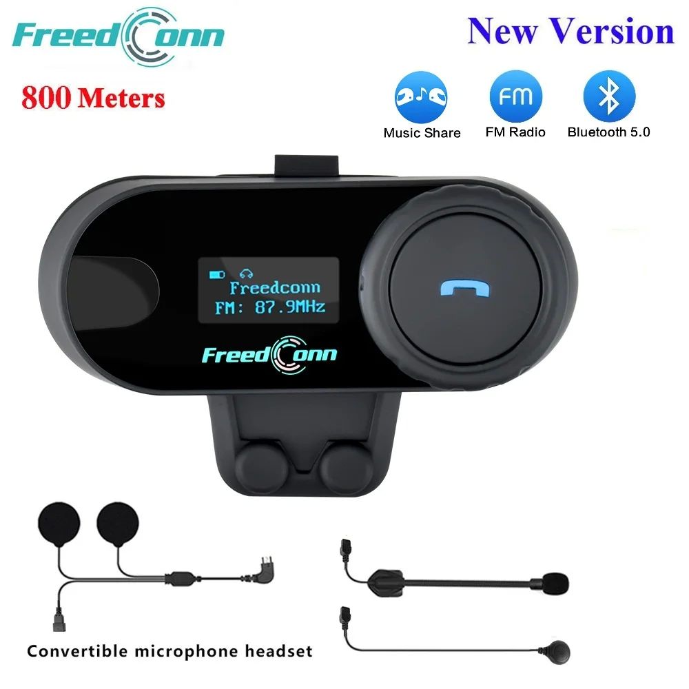 FreedConn TCOM-SC Motorcycle Helmet Intercom Wireless Blueto
