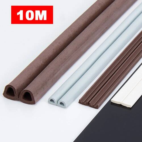 10M DIEP Type Door Weather Strip Self Adhesive Rubber Seal F