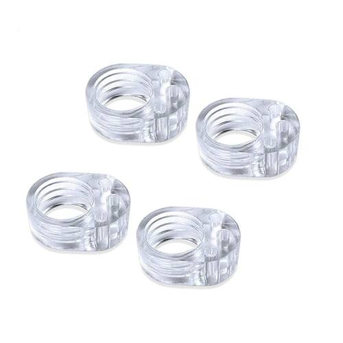 2pcs Silicone Door Stopper Transparent Door Handle Buffer Wa