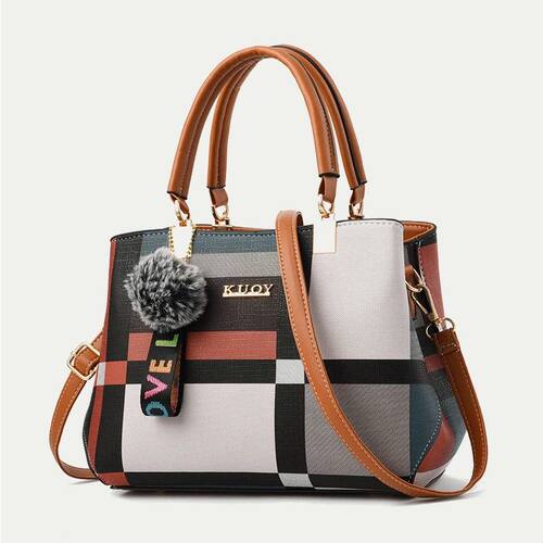 Luxury Vintage Shoulder Bags For Women Multi-Pocket Pu Leath