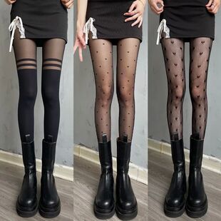 Gothic Tights Women Leggings Lolita Hollowed Out Mesh Stocki