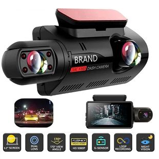 Cam Recorder DVR Video Record Dual Dash New Camera Car FHD