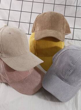 New Spring Summer Women Corduroy Cap Embroidery Baseball Hat