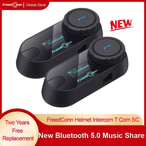 Freedconn Motorcycle Intercom Wireless Bluetooth Helmet Head