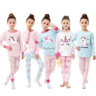 Girls Unicorn Sleepwear Pejamas Kids Pyjamas For 2-8Years Ch