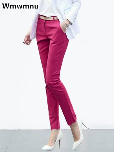 S-4xl Big Size Womens Formal Office Pencil Pants 2024 New El