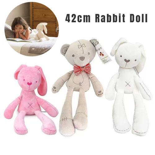 42CM Cute Rabbit Bear Doll Baby Soft Plush Toys For Children