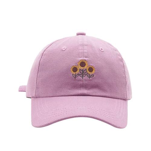 Embroideried Sunflowers Adjustable Baseball Caps Harajuku Fa