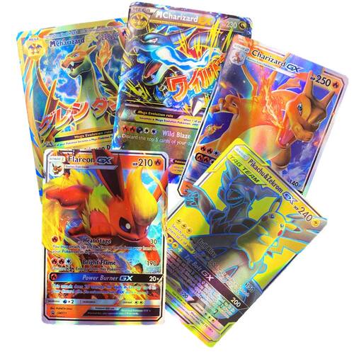 60-300Pcs Pokemon Cards English Shining Vmax TAG TEAM GX Cha