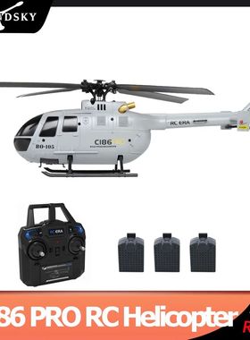 C186 PRO RC Helicopter 2.4G 4 Channel 4 Propellers 6 Axis El