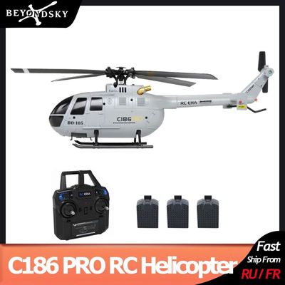 C186 PRO RC Helicopter 2.4G 4 Channel 4 Propellers 6 Axis El