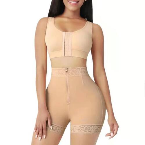 VIP Women Tummy Control Faja Zipper Sexy Lace Hip Waist Shor