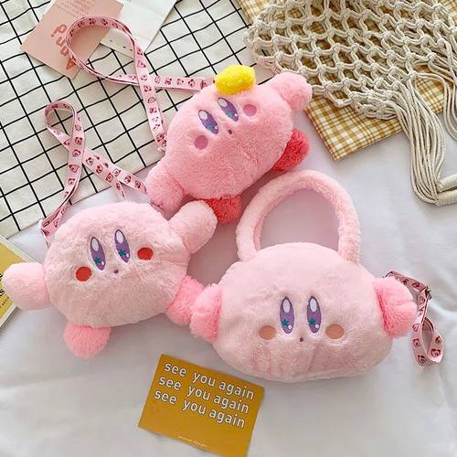 Cartoon Kirby Plush Toys for Girls Sweet Pink Kirby Plushie