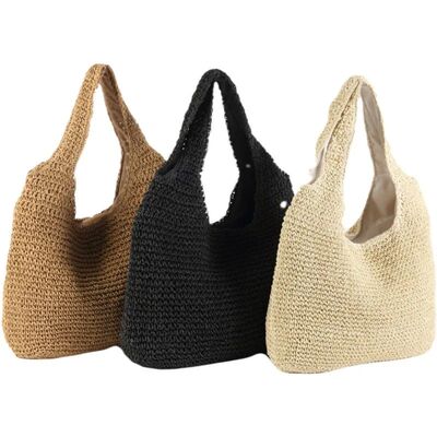 Women Beach Bags 2023 Summer Woven Straw Party Shoulder Trav