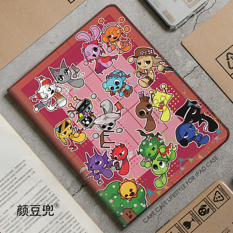 节奏盒子sprunki西蒙 周边ipad10.2适用于air7 5/6第十11代10.9保护套matepad pro11笔槽mini5 6小米6/7p动漫
