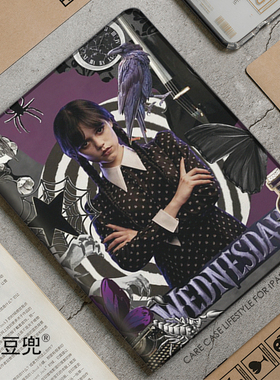 星期三Wednesday美剧ipad10.2适用air34/5第十代10.9寸保护套matepad pro11笔槽mini5/6小米5Pro华为M6荣耀V7