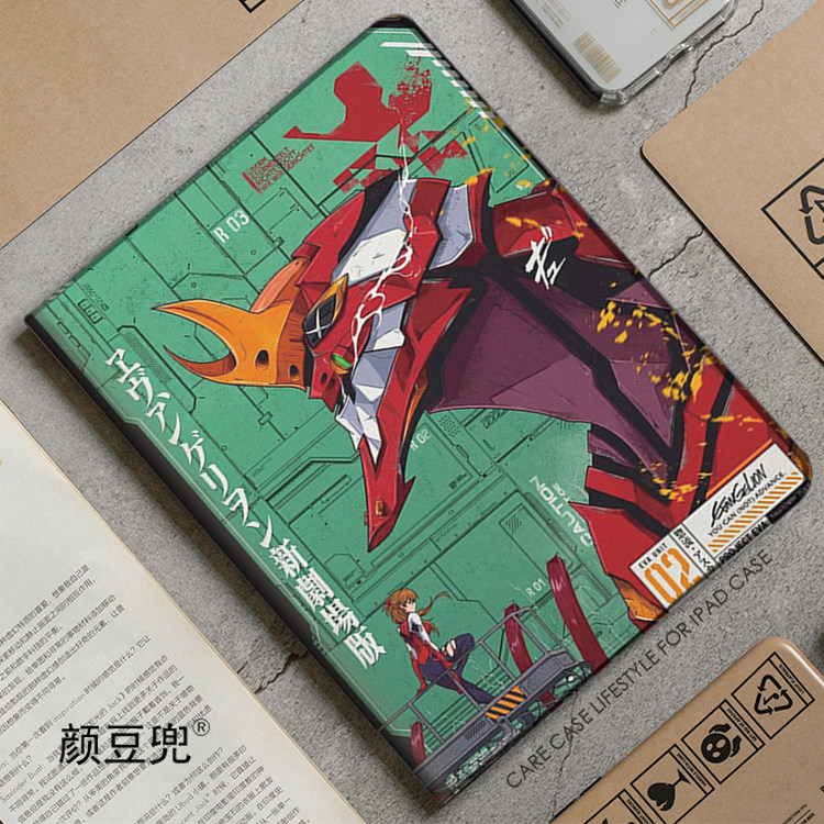 EVA明日香 福音战士ipad10.2适用于air4/5第十代10.9保护套matepad pro11 Air3笔槽mini5/6小米5/6皮套VIVO3P