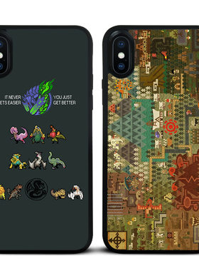 怪物猎人地图7/6s手机壳xR适用11Pro苹果XS MAX硅胶软5s防摔8plus