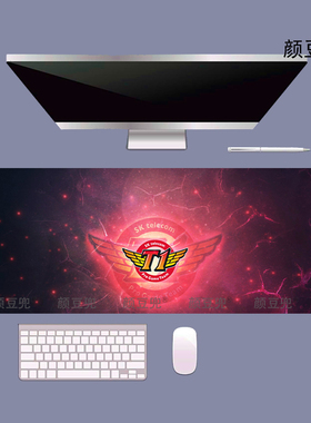 skt队服T1战队 小号战队周边鼠标垫 大号电竞游戏鼠标垫 锁边防滑