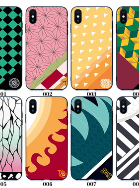 时透无一郎12适用11 PRO苹果XS MAX情侣手机壳8P40鬼灭之刃XR炼狱