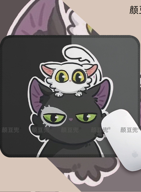 铃芽之旅 大臣白猫 动漫 办公桌桌垫鼠标垫 锁边鼠标垫 硅胶防滑