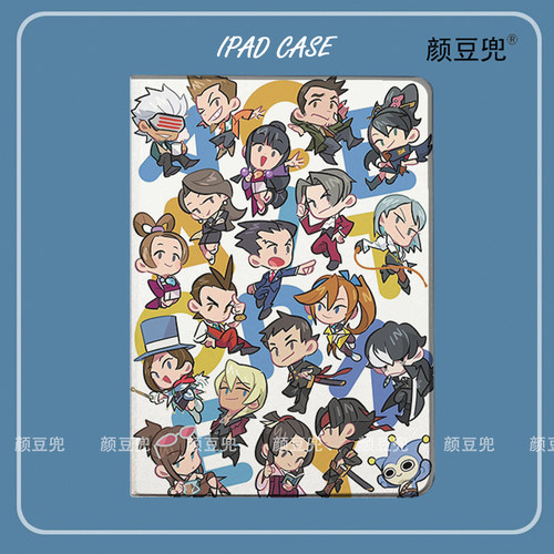 逆转裁判 成步堂龙一ipad11平板皮套ipad10.2适用air7 5/6第十代ipad789保护套pro13笔槽mini6 7小米78华为12