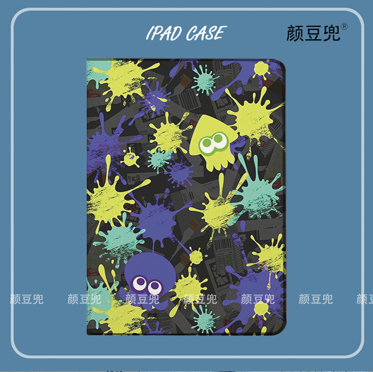 喷射战士Splatoon2 ipad10.2适用于air4/5保护套matepad pro11 Air3笔槽mini5/6小米5/6pro12.9荣耀V8p华为M6