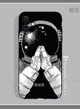 电锯人 宇航员祈祷手机壳iPhon11适用12 Pro苹果XS MAXR/8p红米40