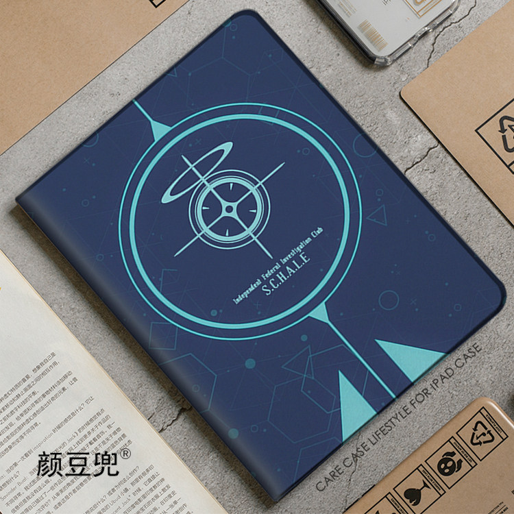 碧蓝蔚蓝档案夏莱学院周边 ipad10.2适用于air7 5/6第十11代10.9保护套matepad pro11笔槽mini56小米67红米SE