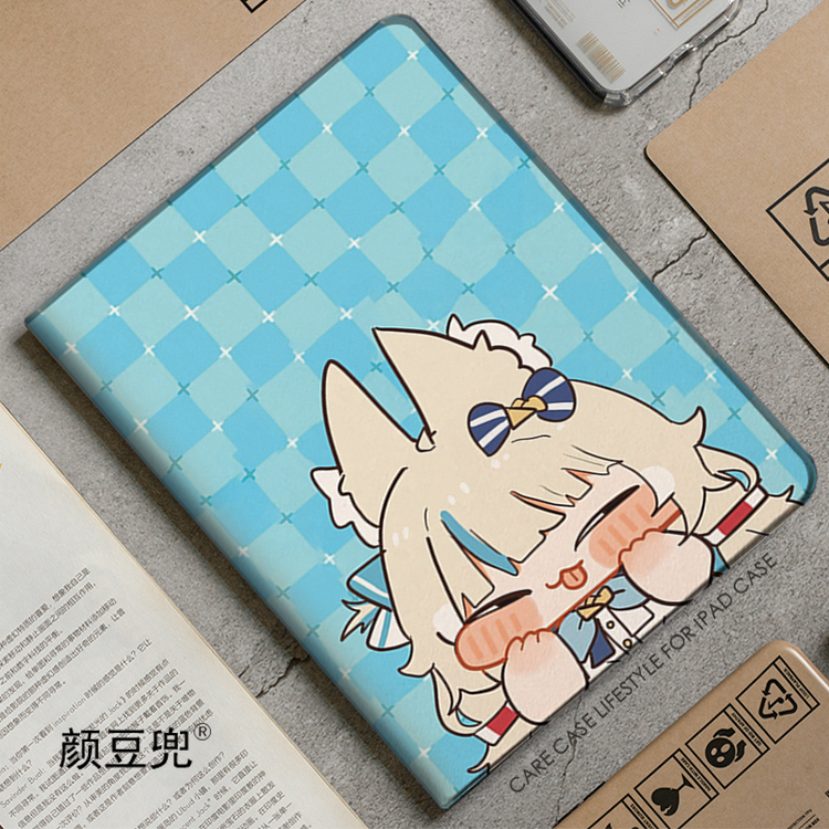 猫鲨Sameko Saba鲨鱼娘古拉ipad10.2适用于air7 5/6第十11代10.9保护套matepad pro11笔槽mini56小米6 7 8Pro