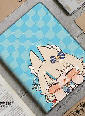 猫鲨Sameko Saba鲨鱼娘古拉ipad10.2适用于air7 5/6第十11代10.9保护套matepad pro11笔槽mini56小米6 7 8Pro