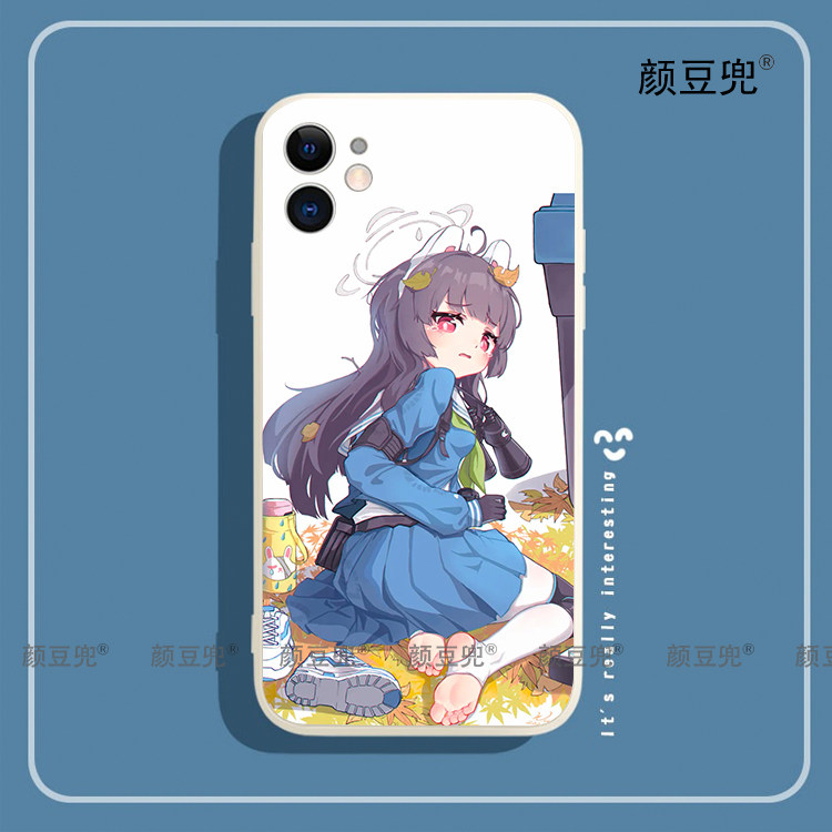 碧蓝档案垃圾桶兔霞泽霞沢手机壳iPhone12适用13 Pro苹果11 XSMAX