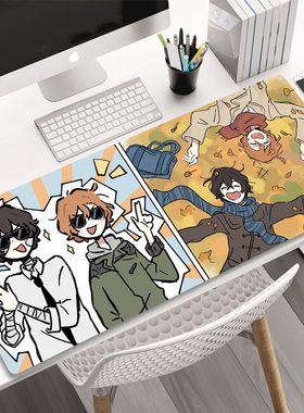 文豪野犬 太宰治中原中也 小号鼠标垫 大号游戏鼠标垫 水洗 防滑