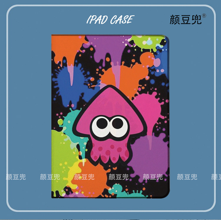 Splatoon喷射战士ipad10.2适用air34/5第十代10.9保护套matepad pro11笔槽mini5/6小米5pro荣耀V8Pro动漫12.9