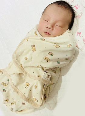 新生儿襁褓四季纯棉柔软包巾宝宝睡袋防踢被薄款防惊跳春夏婴幼儿