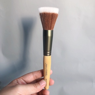 小众Jane Iredale珍爱芮德多功能点彩刷老款动物毛哑光枪色腮红刷