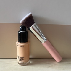 店主自用款！Sigma西格玛F80平头专业粉饼刷干湿两用刷软毛粉底刷